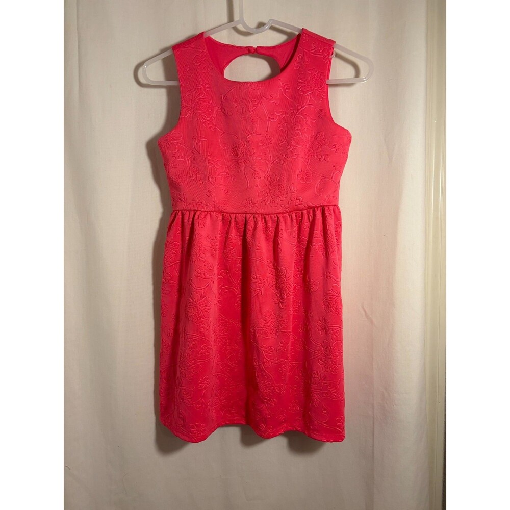 Disorder My Kido Pink Floral Textured Sleeveless Dress – Style 37278 (Girls)
